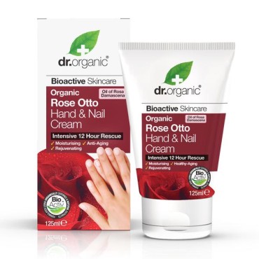 Dr Organic Rose Hand & Nail Cream 125ml