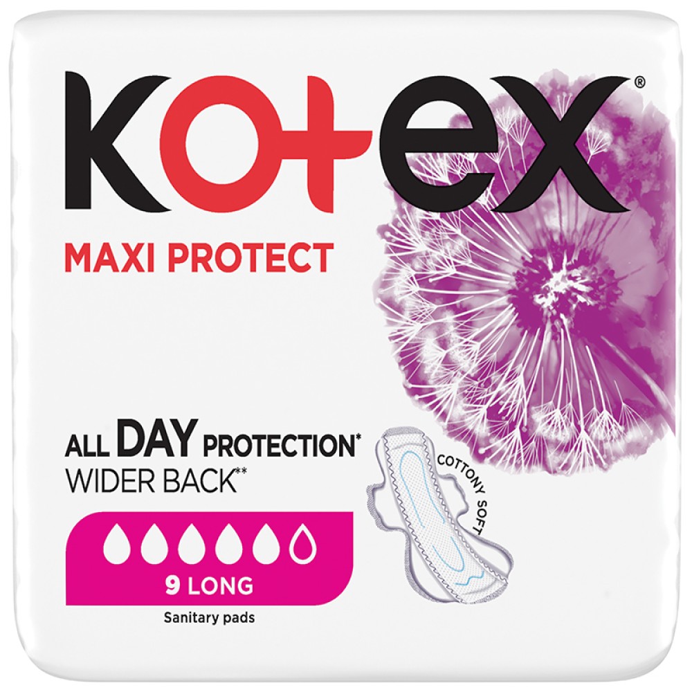 Kotex Maxi Pads Long 9's