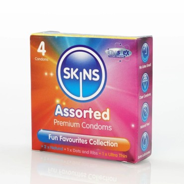 Skins Assorted Condoms 4's