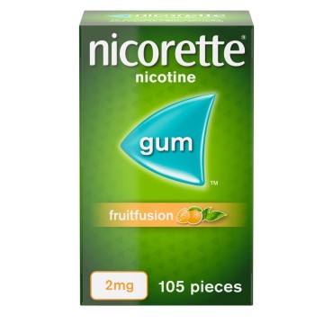 Nicorette 2mg Gum 105`s - Fruitfusion