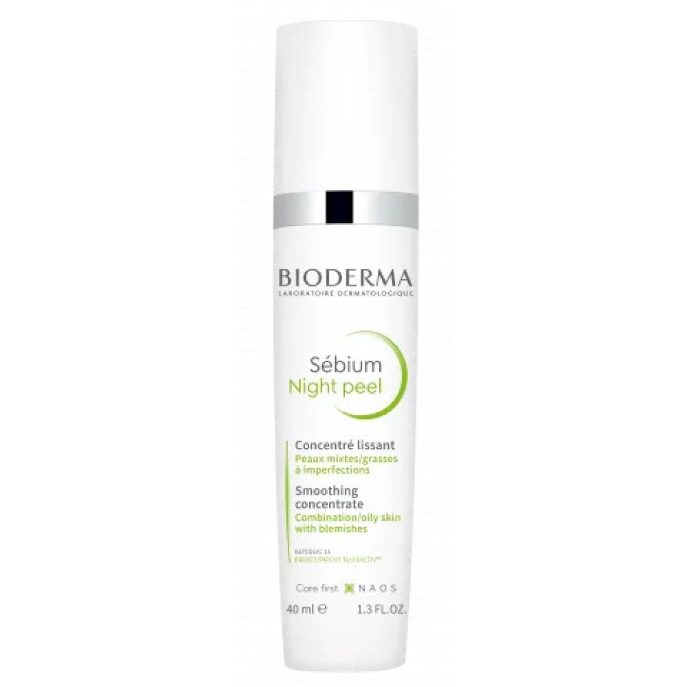 Bioderma Sebium Night Peel Soothing Concentrate For Marks And Blemishes 40ml