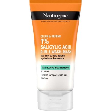 Neutrogena Clear & Defend Wash Mask For Spot Prone Skin 150ml