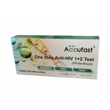 Accufast One Step Anti HIV 1+2 Test Kit 1's