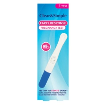 Clear & Simple Early Response Pregnancy Test 1's