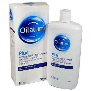 Oilatum Plus Antiseptic Bath Emollient Light Liquid Paraffin 500ml