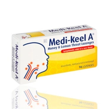 Medi-keel A Honey & Lemon Throat Lozenges 16's