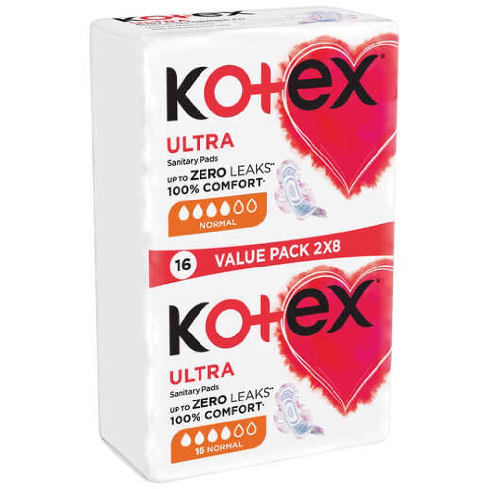 Kotex Ultra Thin Normal Pads  Duos 16s