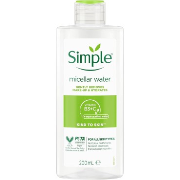 Simple Kind To Skin Micellar Cleansing Water 200ml