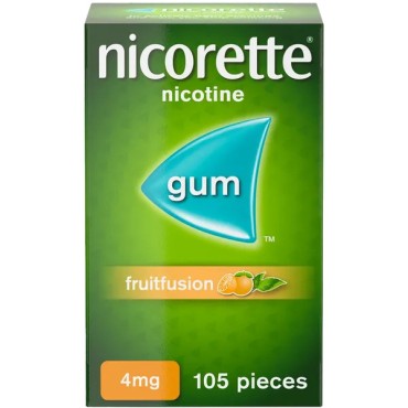 Nicorette 4mg Gum 105`s - Fruitfusion