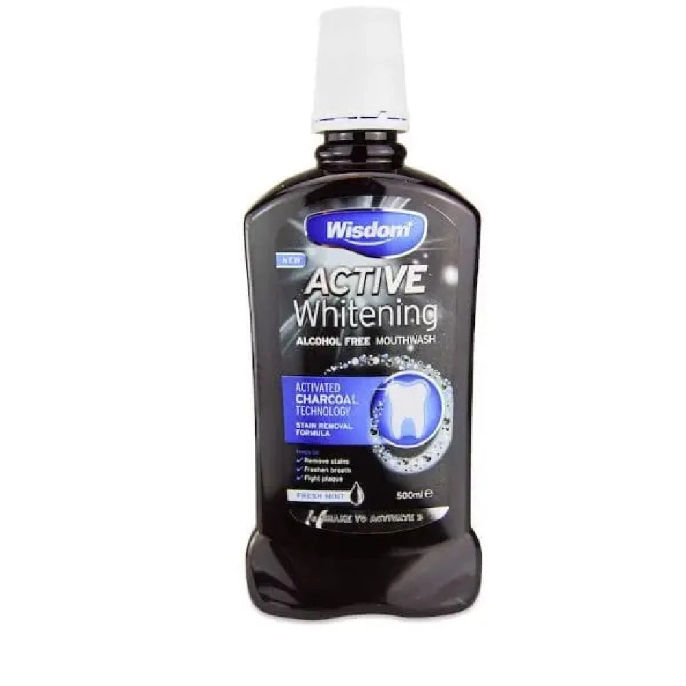 Wisdom Active Whitening Alcohol Free Mouth Wash 500ML