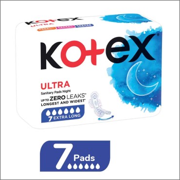 Kotex Ultra Thin Sanitary Pads Night Extra Long 7's