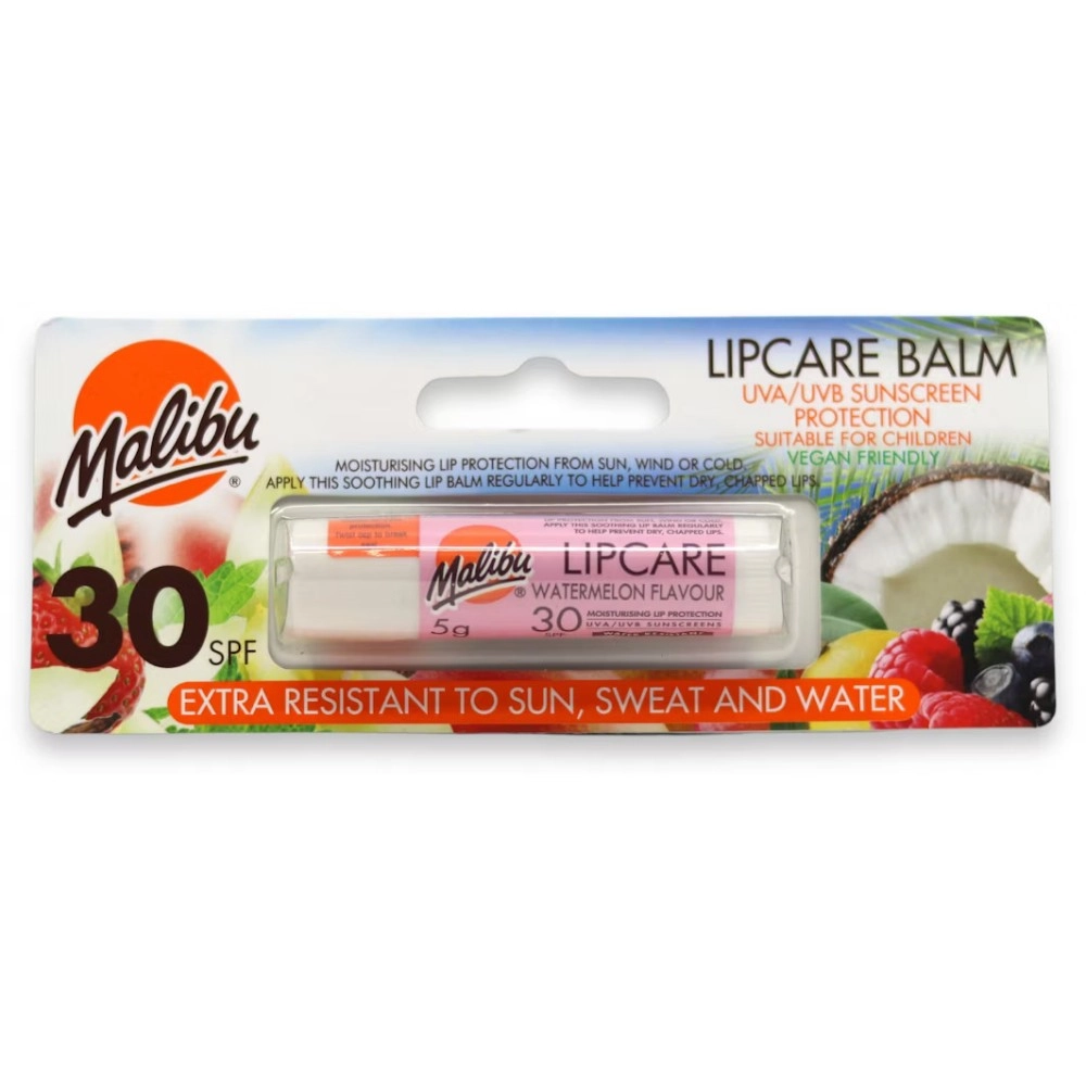 Malibu Lipcare SPF 30 Watermelon Lip Balm 5g