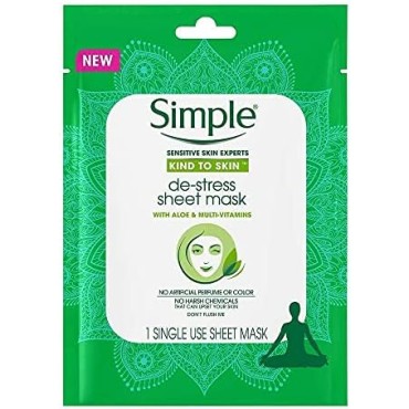 Simple De Stress Sheet Mask 21ml