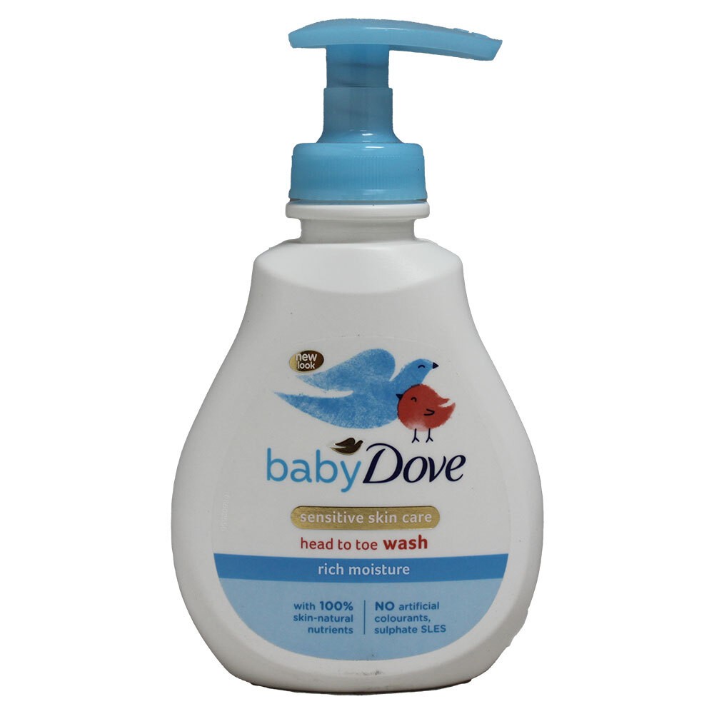 Baby Dove Sensitive Skin Care Head To Toe Wash Rich Moisture 200ml