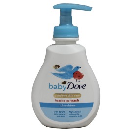 Baby Dove Sensitive Skin Care Head To Toe Wash Rich Moisture 200ml