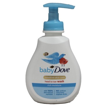 Baby Dove Sensitive Skin Care Head To Toe Wash Rich Moisture 200ml