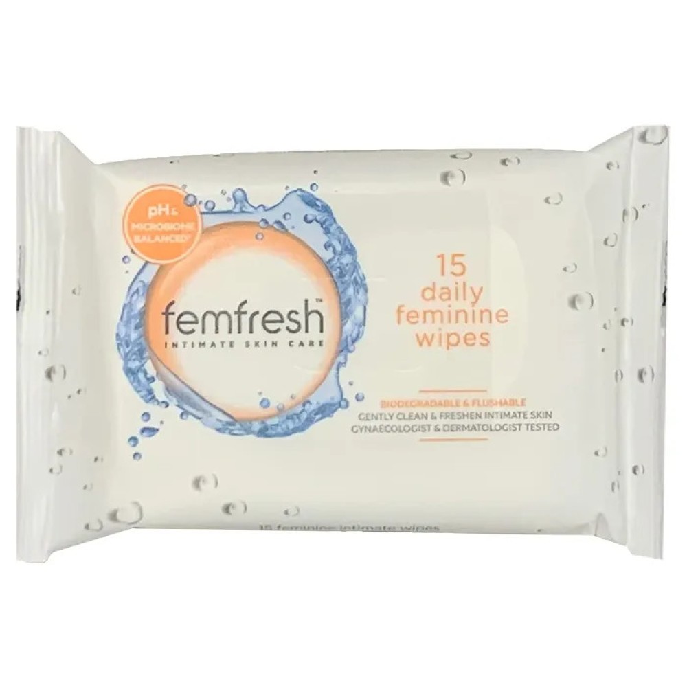 Femfresh Intimate Skin Care 15 Feminine Wipes