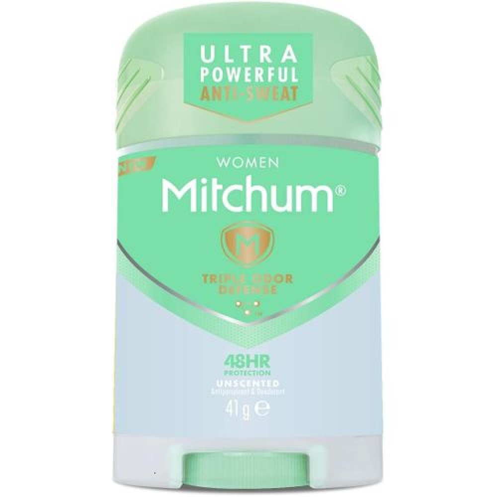 Mitchum Women Triple Odor Defense 41g - Unscented 