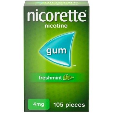 Nicorette 4mg Gum 105`s - Freshmint
