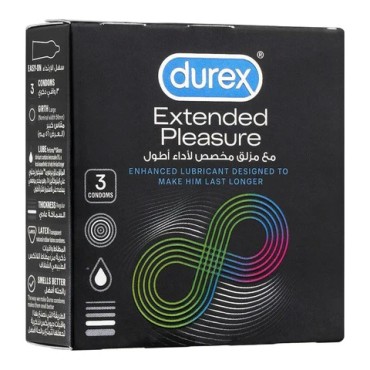 Durex Extended Pleasure Condoms 3's