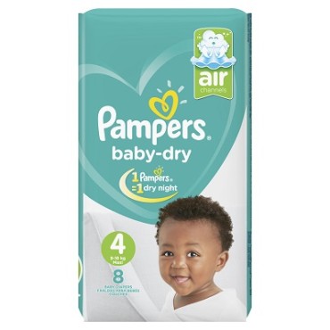 Pampers Baby Dry Size 4 8's