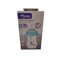 Momeasy Wide Neck PP feeding Bottle With Anti-Colic Nipple 3m+ 240ml