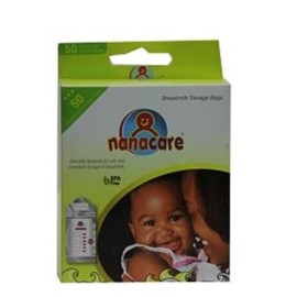 Nanacare Breast Milk Storage Bags 50's