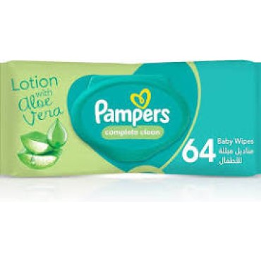 Pampers  Aloe Vera Wipes 64's