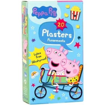 Peppa Pig Kids Latex Waterproof Plasters 20's