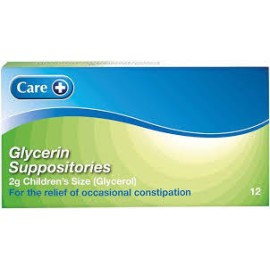 Glycerin 2g Child Suppositories 12's