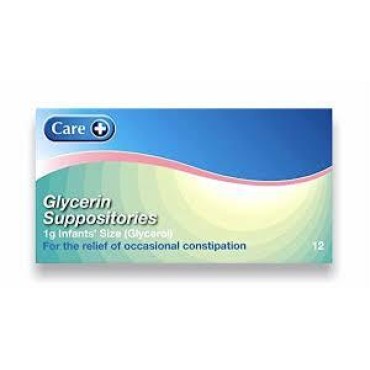 Glycerin 1g Infant Suppositories 12's