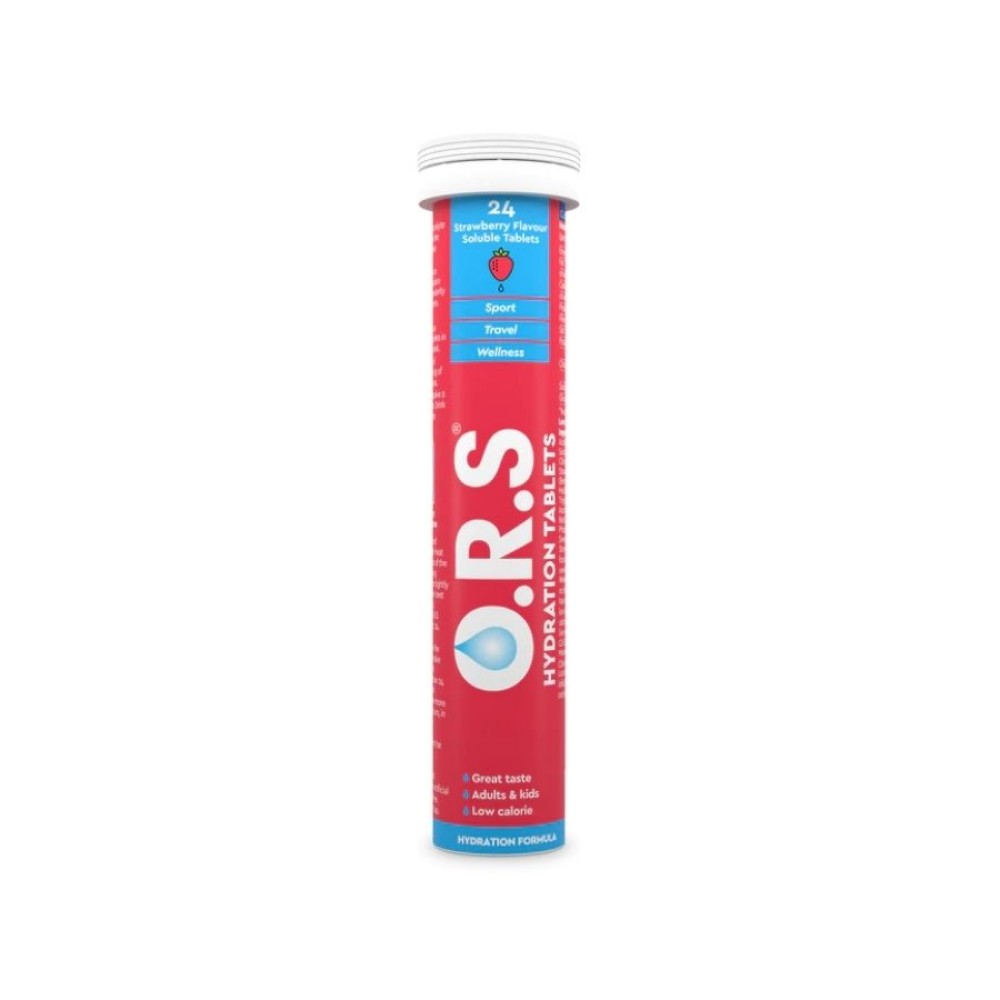 Oral Hydration Tablets 24's- Strawberry