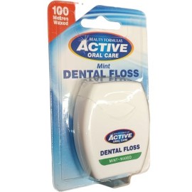 Active Oral Care Mint-Waxed Dental Floss 100m