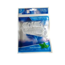 CS Medic Oral Waxed Floss Picks Mint Flavour 75 Pack