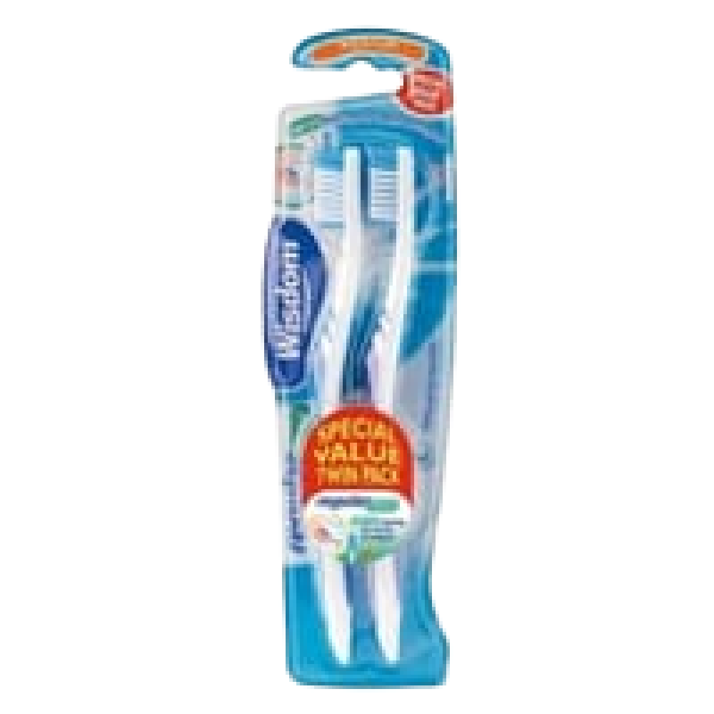 Wisdom Regular Fresh -twin Pack Medium Tooth Brush