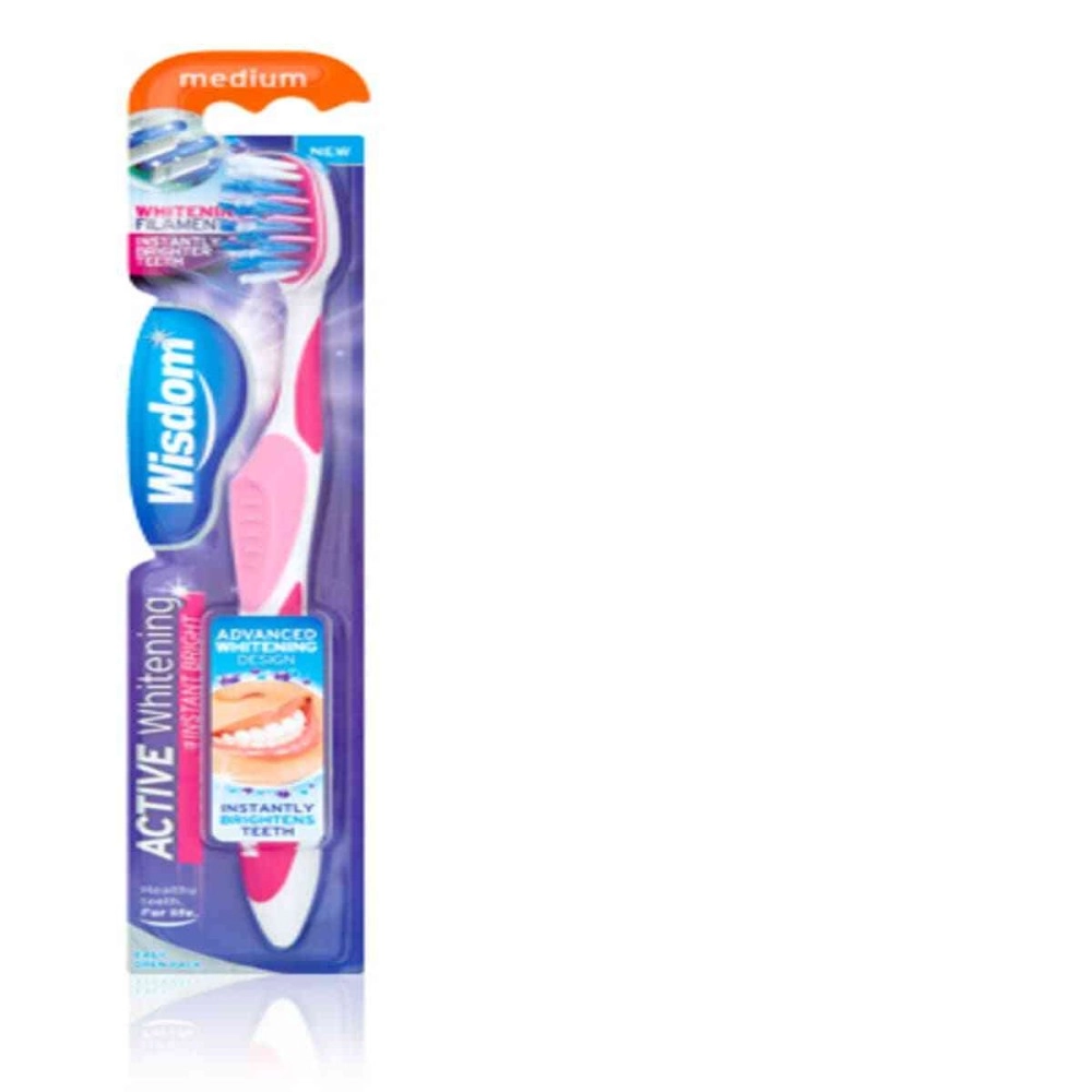 Wisdom Active Whitening Instant Bright -medium Tooth Brush