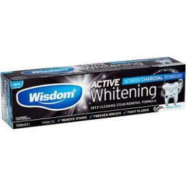 Wisdom Active Whitening (charcoal) Toothpaste-fresh Mint 100ml