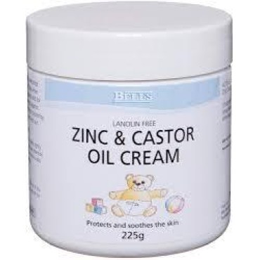 Bells Zinc & Castor Cream 225g