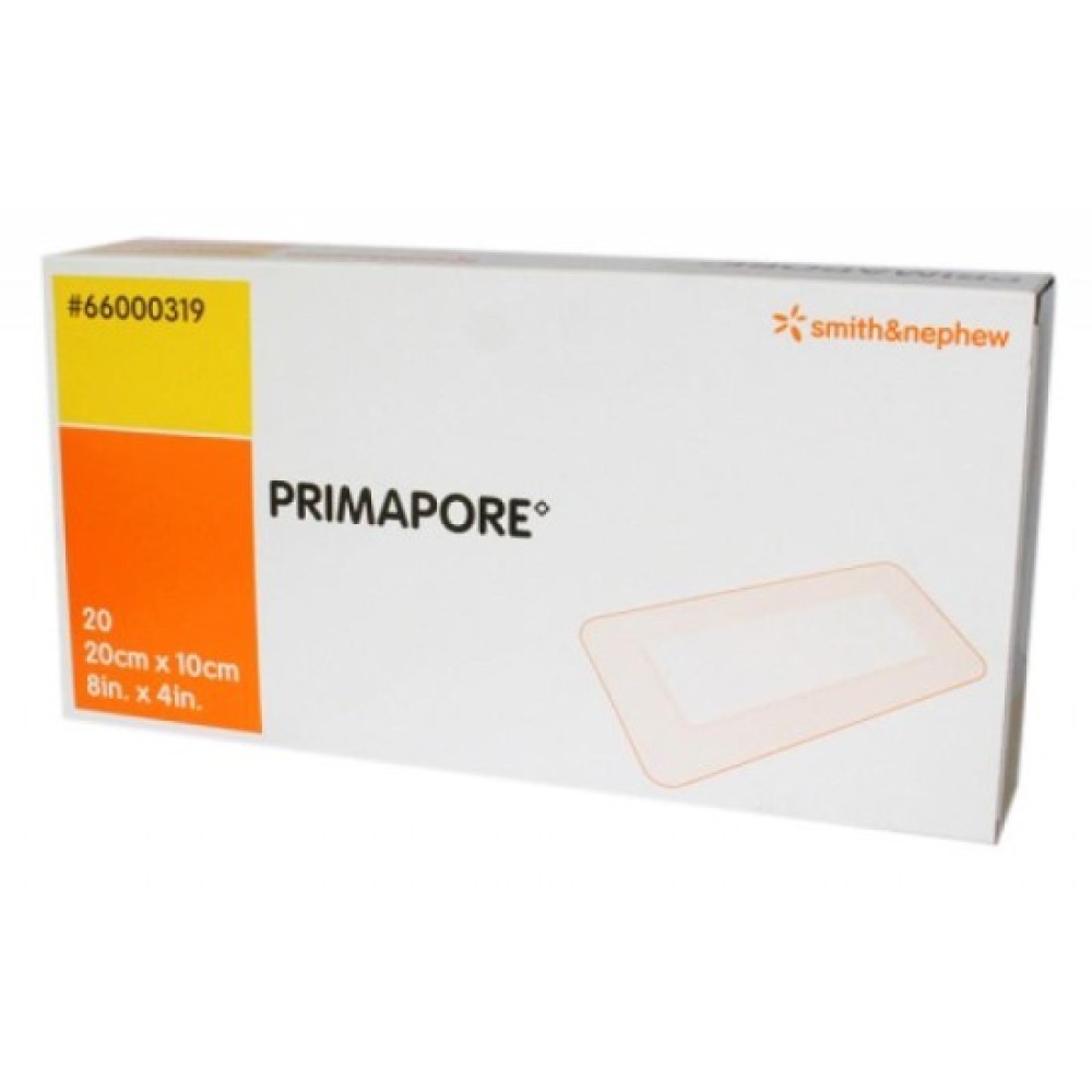 Primapore Adhesive Non Woven Wound Dressing 20cm By 10cm