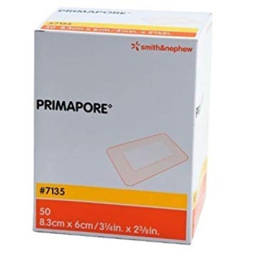 Primapore Adhesive Non Woven Wound Dressing 8.3cm By 6 Cm