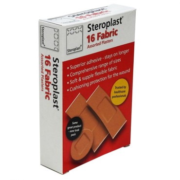 Steroplast Plasters 16's- Fabric