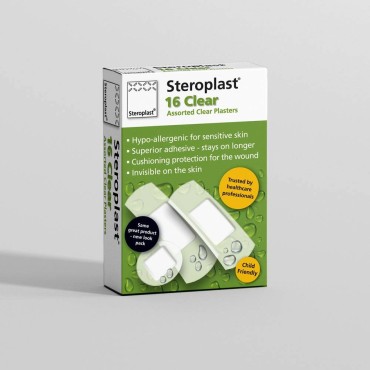 Steroplast Washproof Assorted Plasters 16's