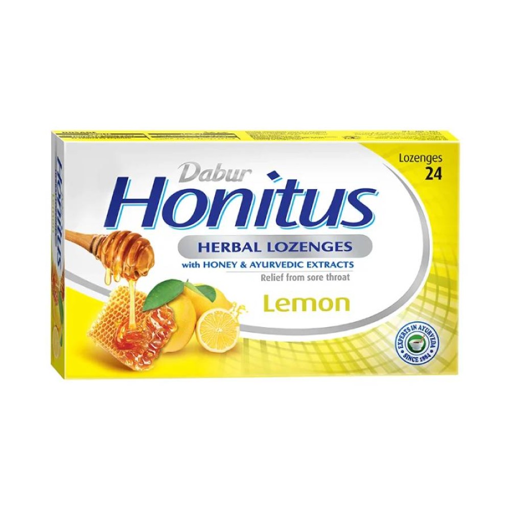 Dabur Honitus Herbal Lozenges Lemon 24s