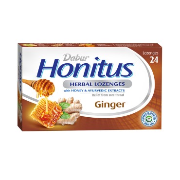 Dabur Honitus Herbal Lozenges Ginger 24s