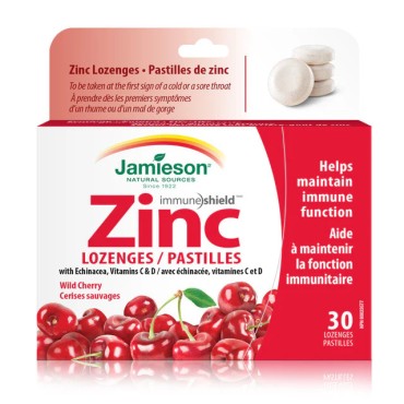 Jamieson Zinc Wildcherry Lozenges 30's