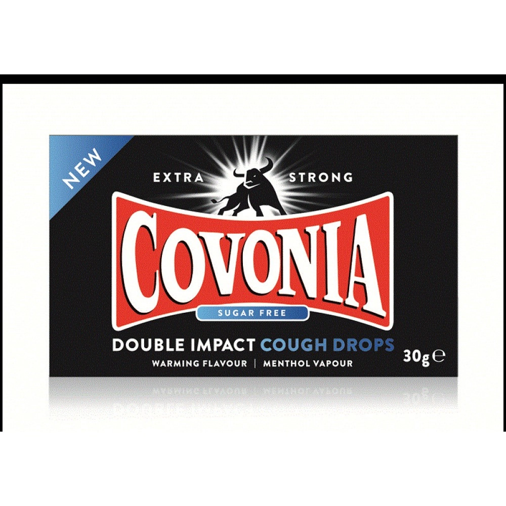 Covonia Double Impact Cough Sugar Free Drops 51g