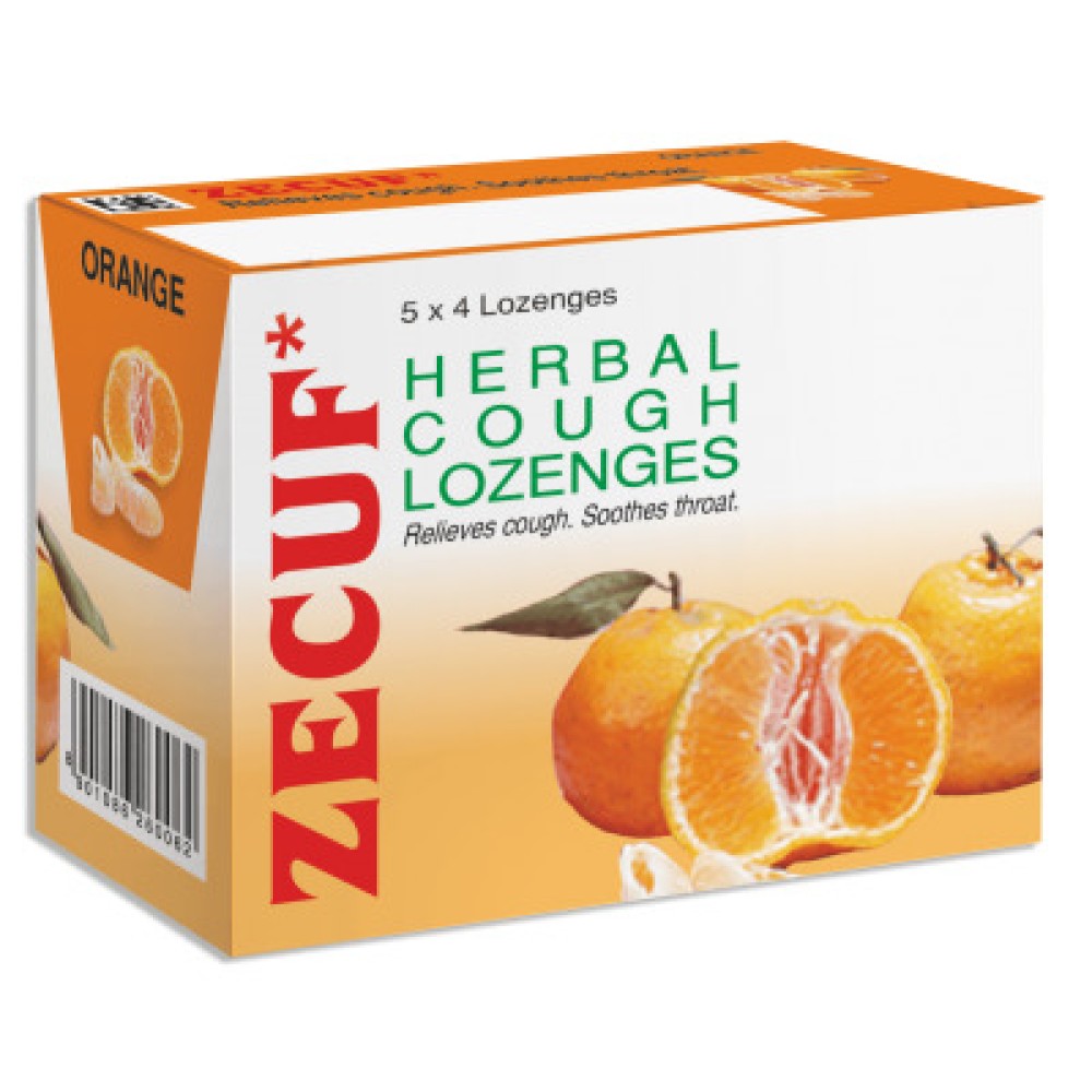 Zecuf Herbal Cough Lozenges Orange 20s