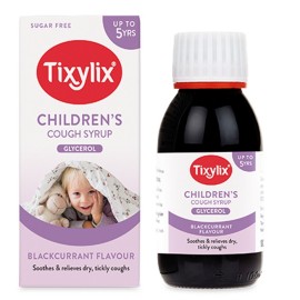 Tixylix Children's Cough Syrup 100ml Blackcurrant Flavour