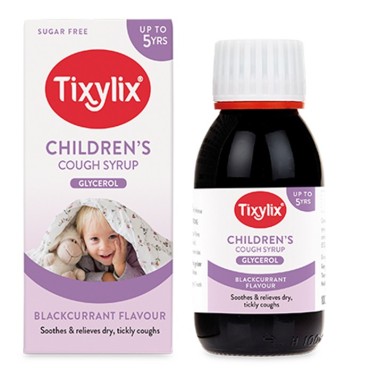 Tixylix Children's Cough Syrup 100ml Blackcurrant Flavour