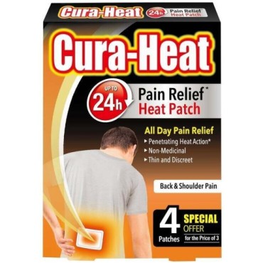 Cura-Heat Pain Relief Patch For Back & Shoulder Pains 4's